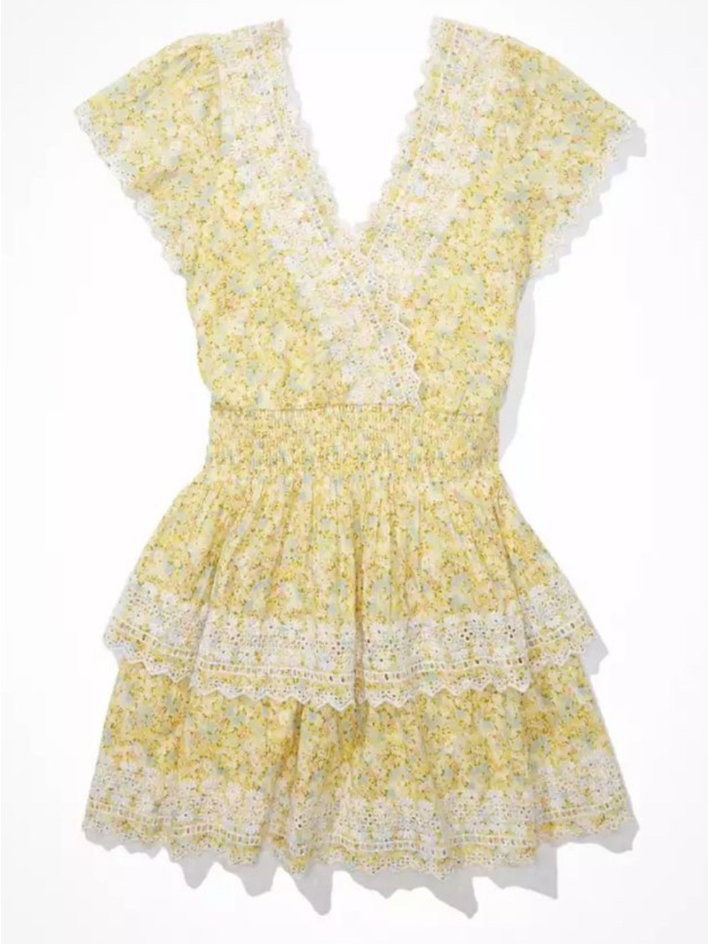 American Eagle Womens Cottagecore Dress Size L Floral